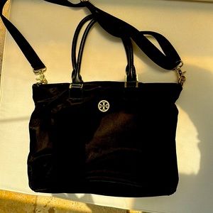 Tory Burch nylon tote.  Handle and shoulder strap